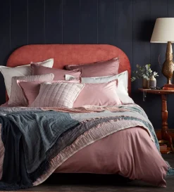 Secret Linen Store Vivienne 100% Cotton Quilted Cushion Cover