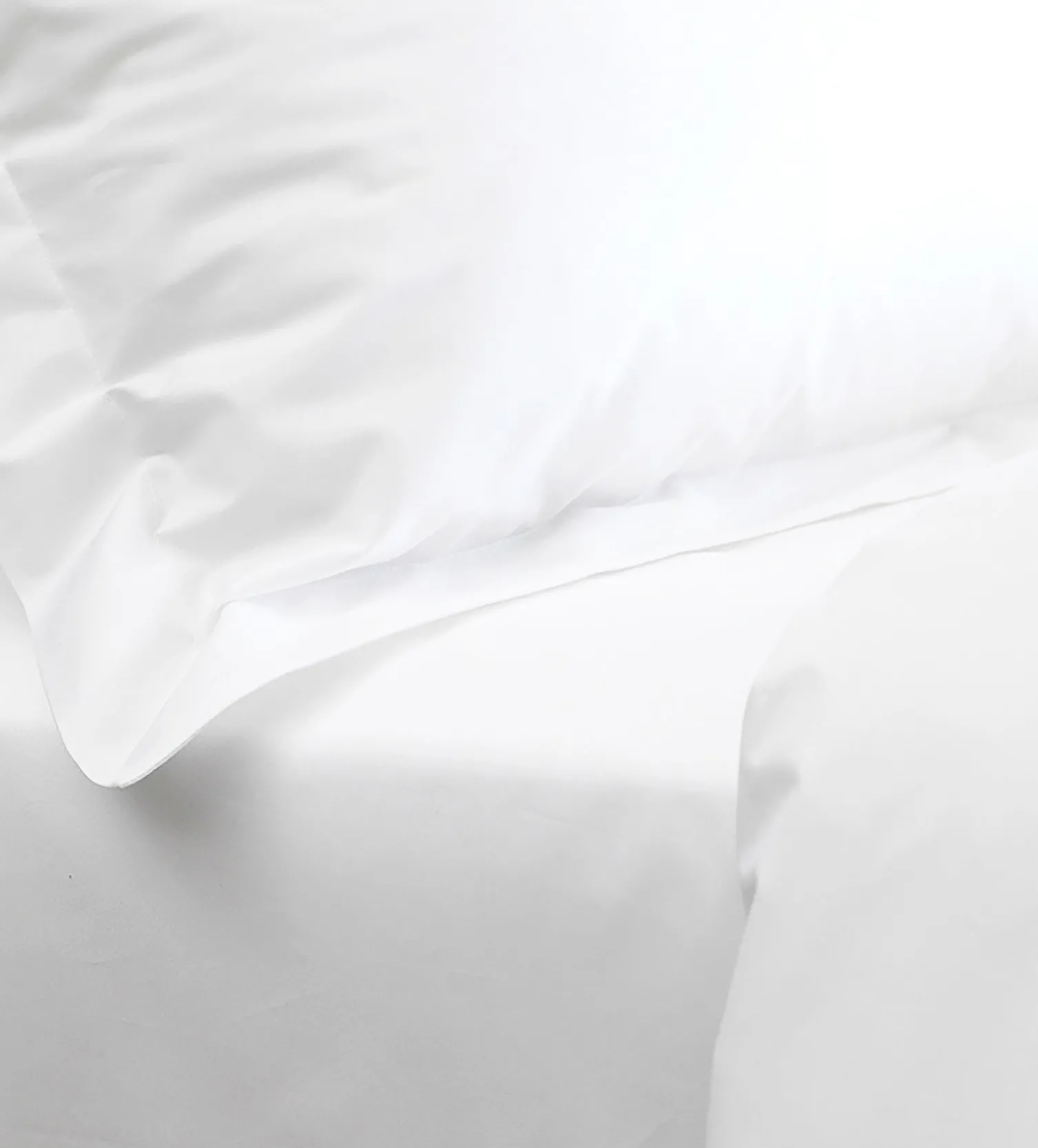 Secret Linen Store White 100% Cotton Percale 200 Thread Count Euro Fitted Sheet
