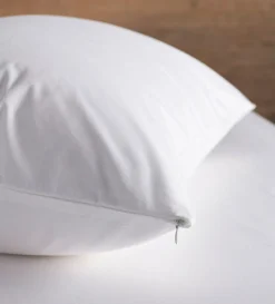Secret Linen Store White 100% Cotton Pillow Protector