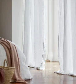 Secret Linen Store 100% Linen Loop Top Curtain (Single)