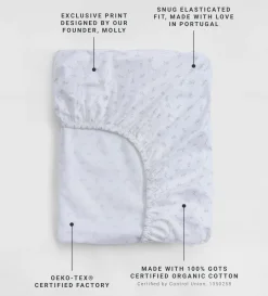Secret Linen Store 100% Organic Cotton Small Cot Fitted Sheet