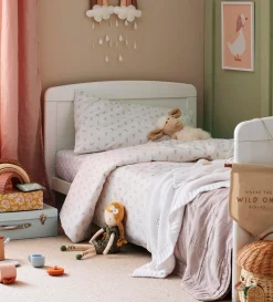Secret Linen Store Organic 100% Cotton Cot Bed Duvet Cover Set