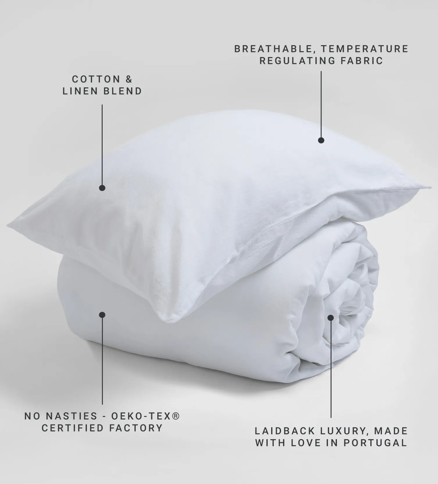 Secret Linen Store Linen Blend Duvet Cover