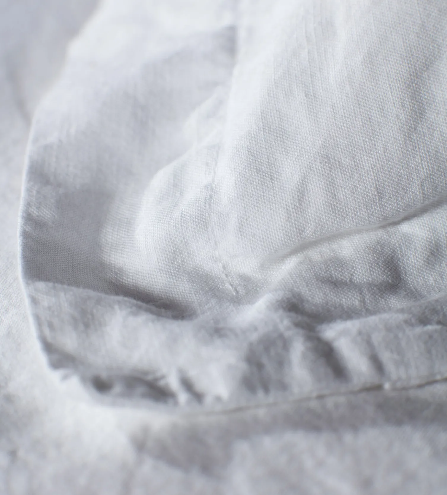 Secret Linen Store White Linen Blend Oxford Pillowcase