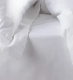 Secret Linen Store White Petworth 100% Cotton 400 Thread Count Fitted Sheet