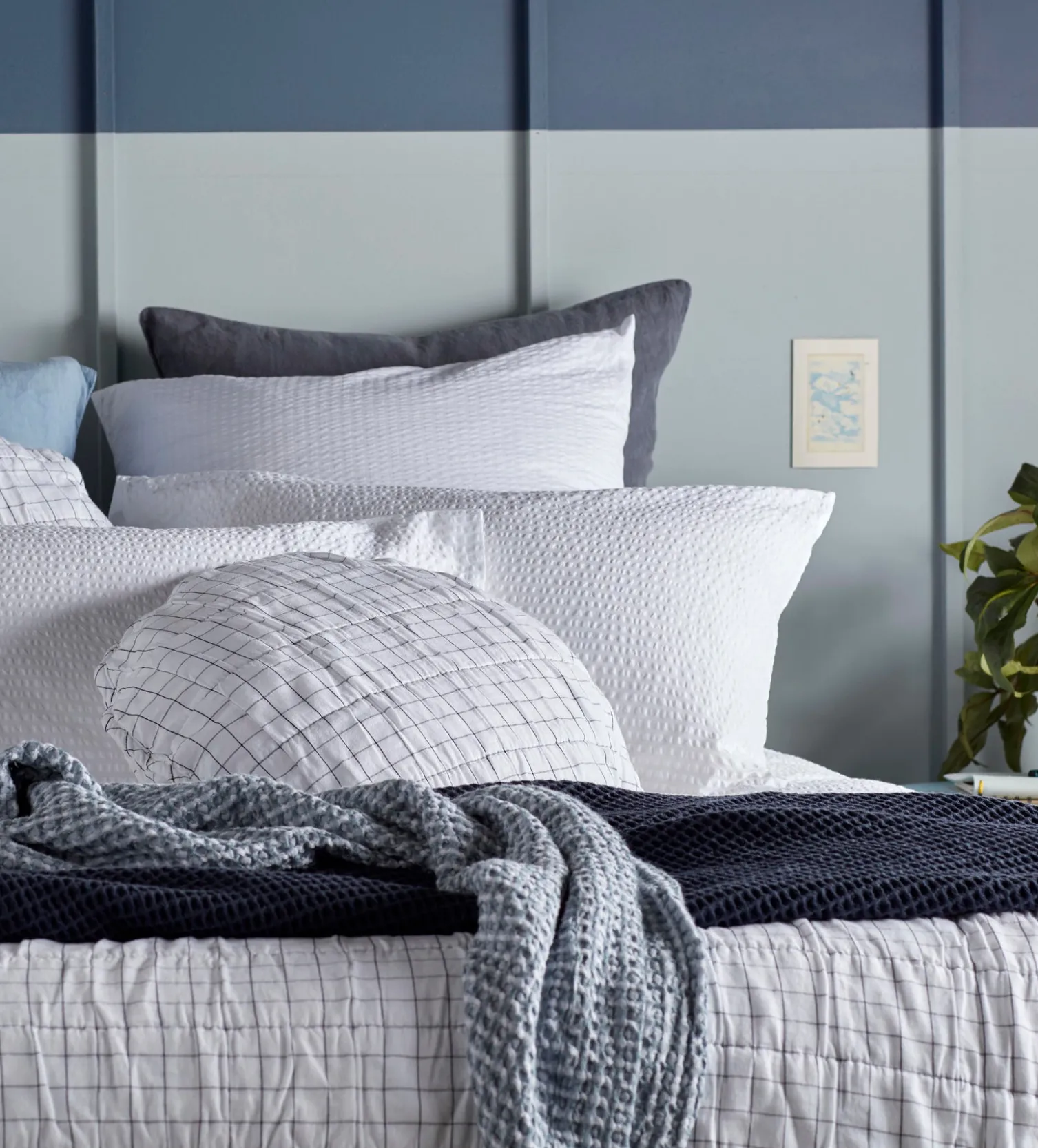 Secret Linen Store Seersucker 100% Cotton Housewife Pillowcase