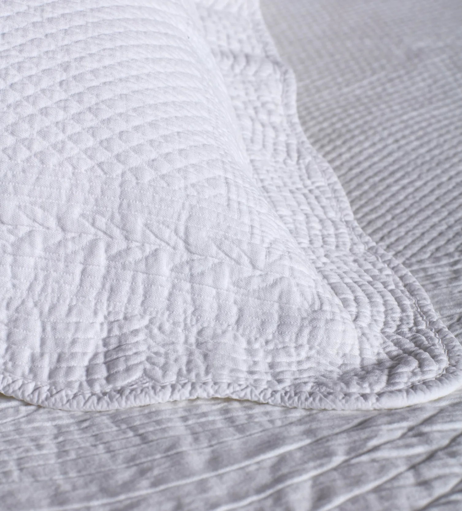 Secret Linen Store White Verity 100% Cotton Bedspread